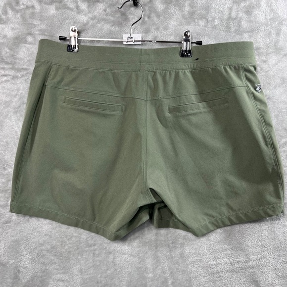 KUHL Freeflex Shorts Women's L Green Outdoors Hiking Comfort Stretch Granola - Picture 2 of 9